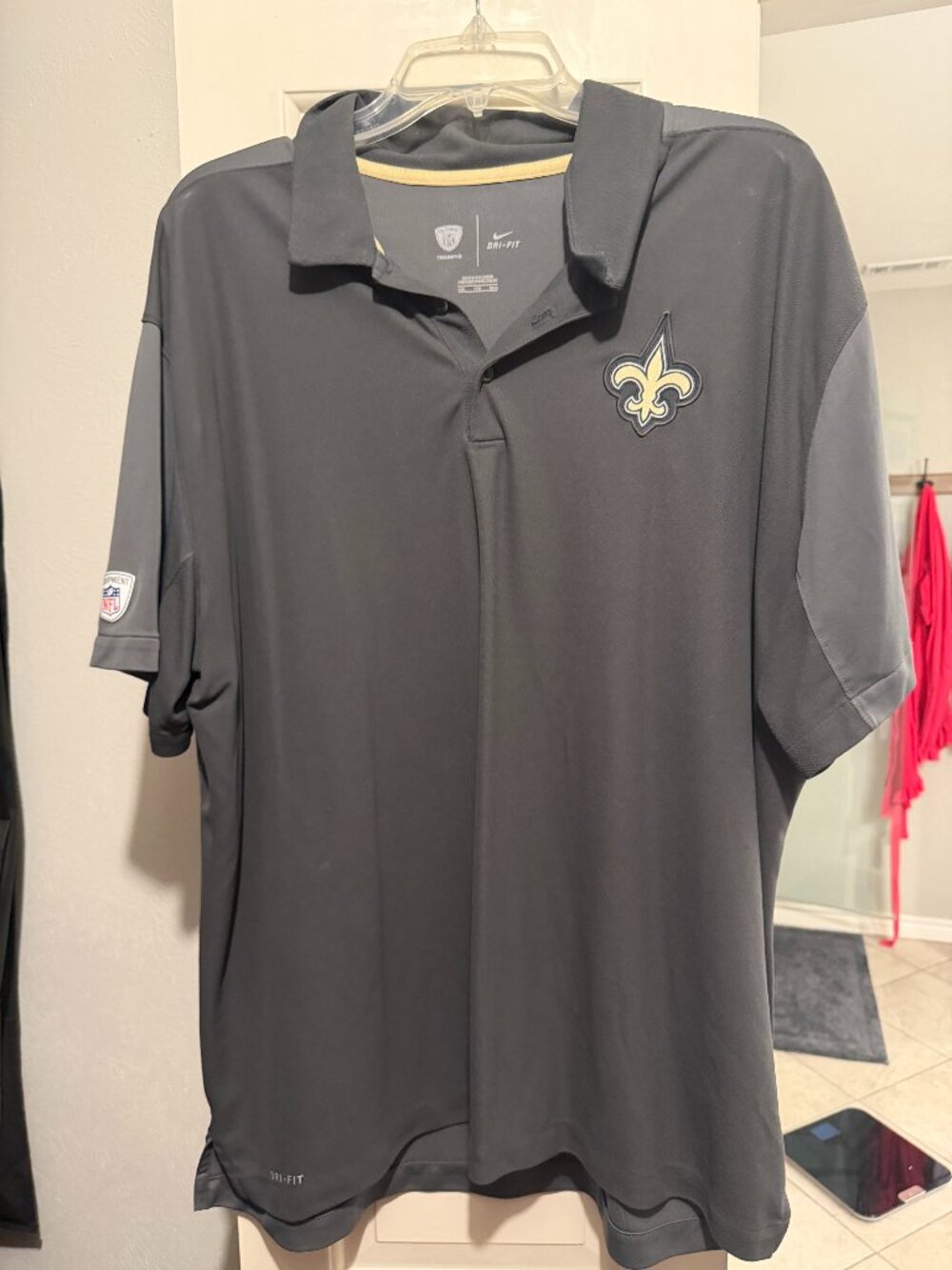 Men's Nike Black New Orleans Saints Dri-FIT Victory Polo